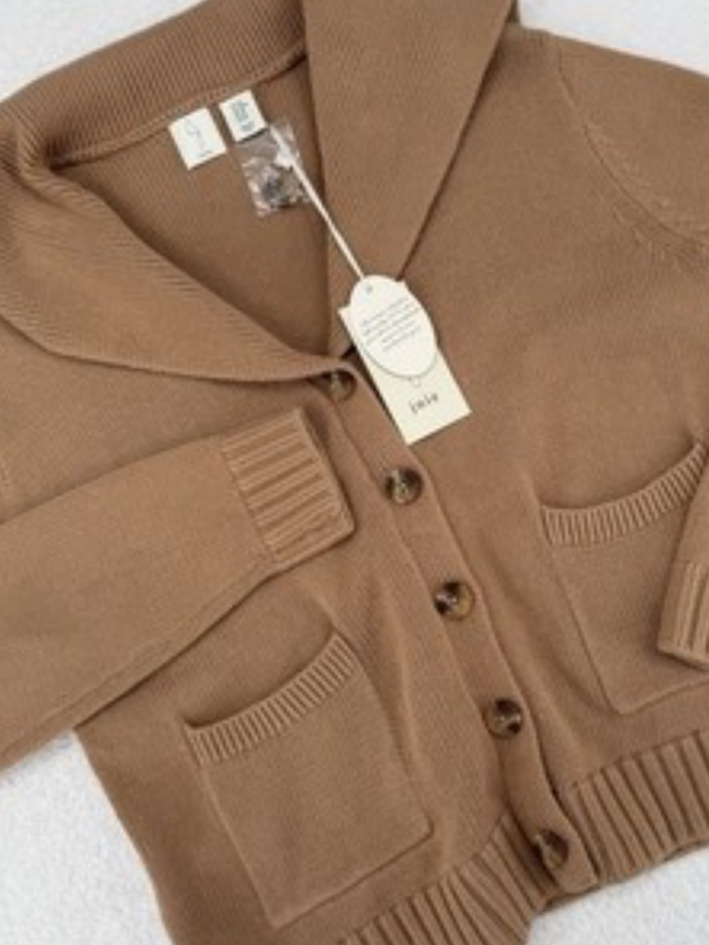NWT Oversized Joie Tan Button Sweater Cardigan